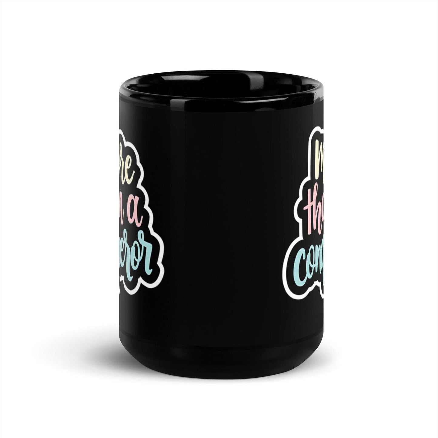15oz Ceramic Mug with "more than a conqueror" - Collections by Moke 66479209