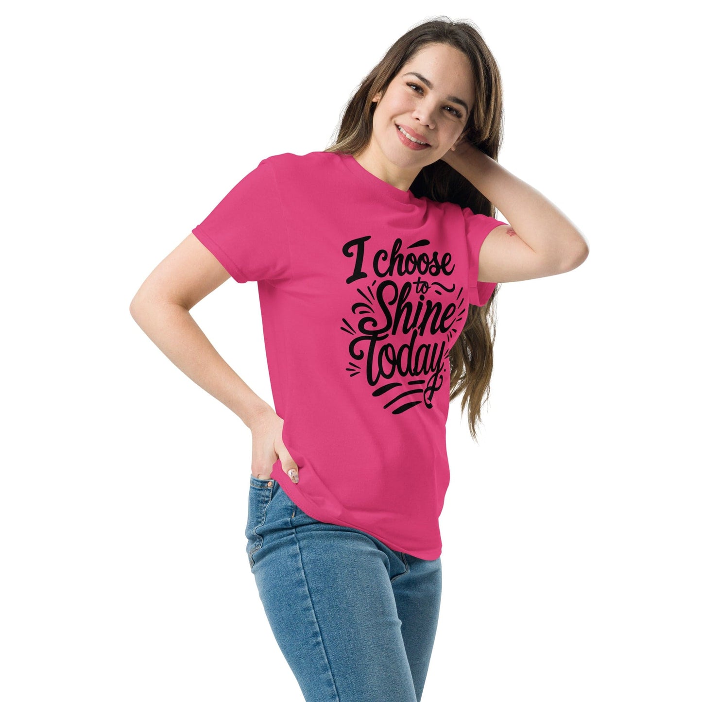 Classic T-shirt with "I choose to shine today" - Collections by Moke 35411349