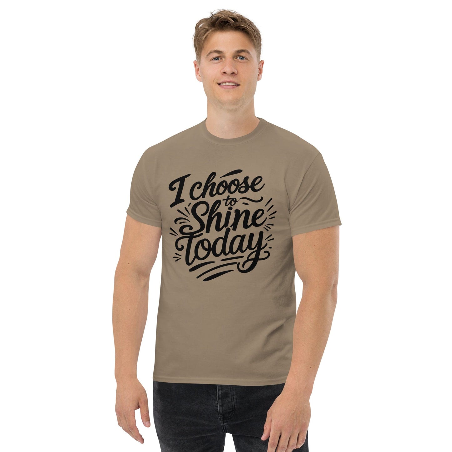 Classic T-shirt with "I choose to shine today" - Collections by Moke 16964958