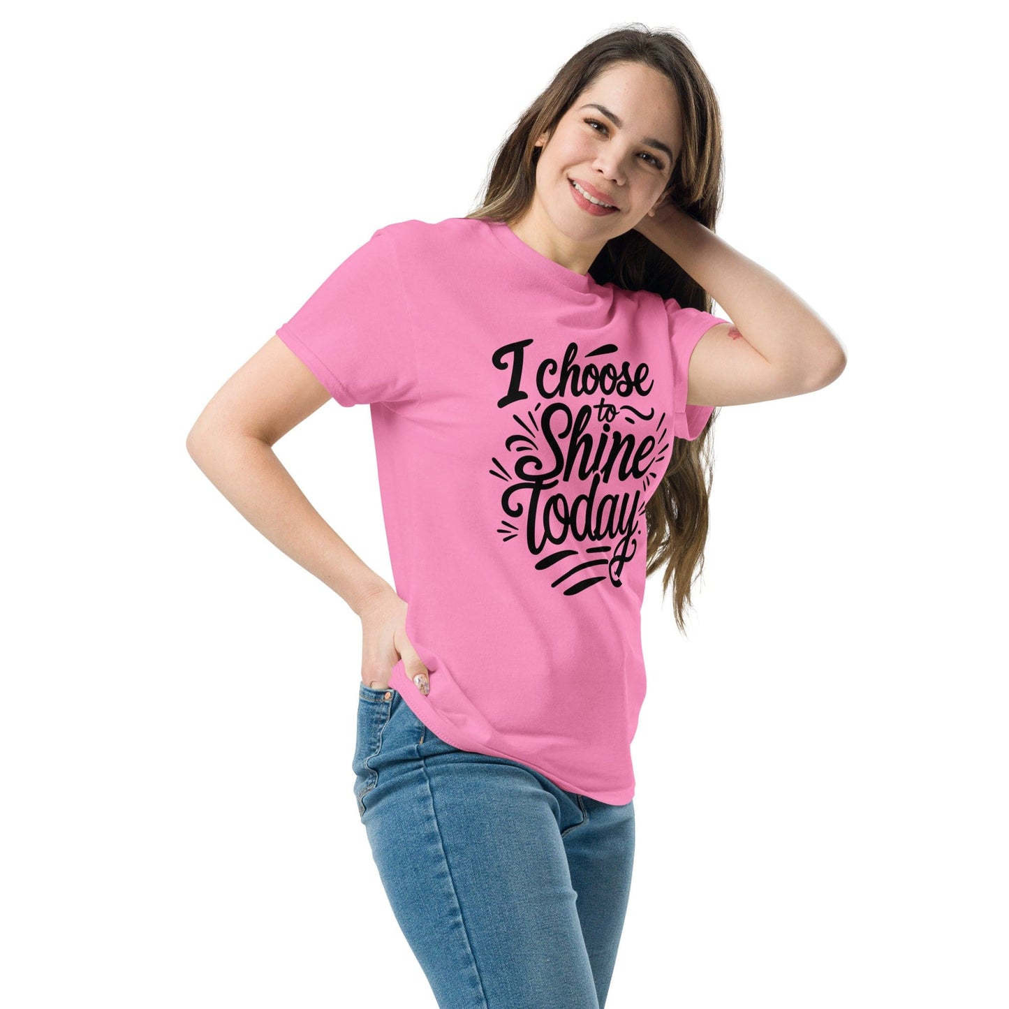 Classic T-shirt with "I choose to shine today" - Collections by Moke 42913810