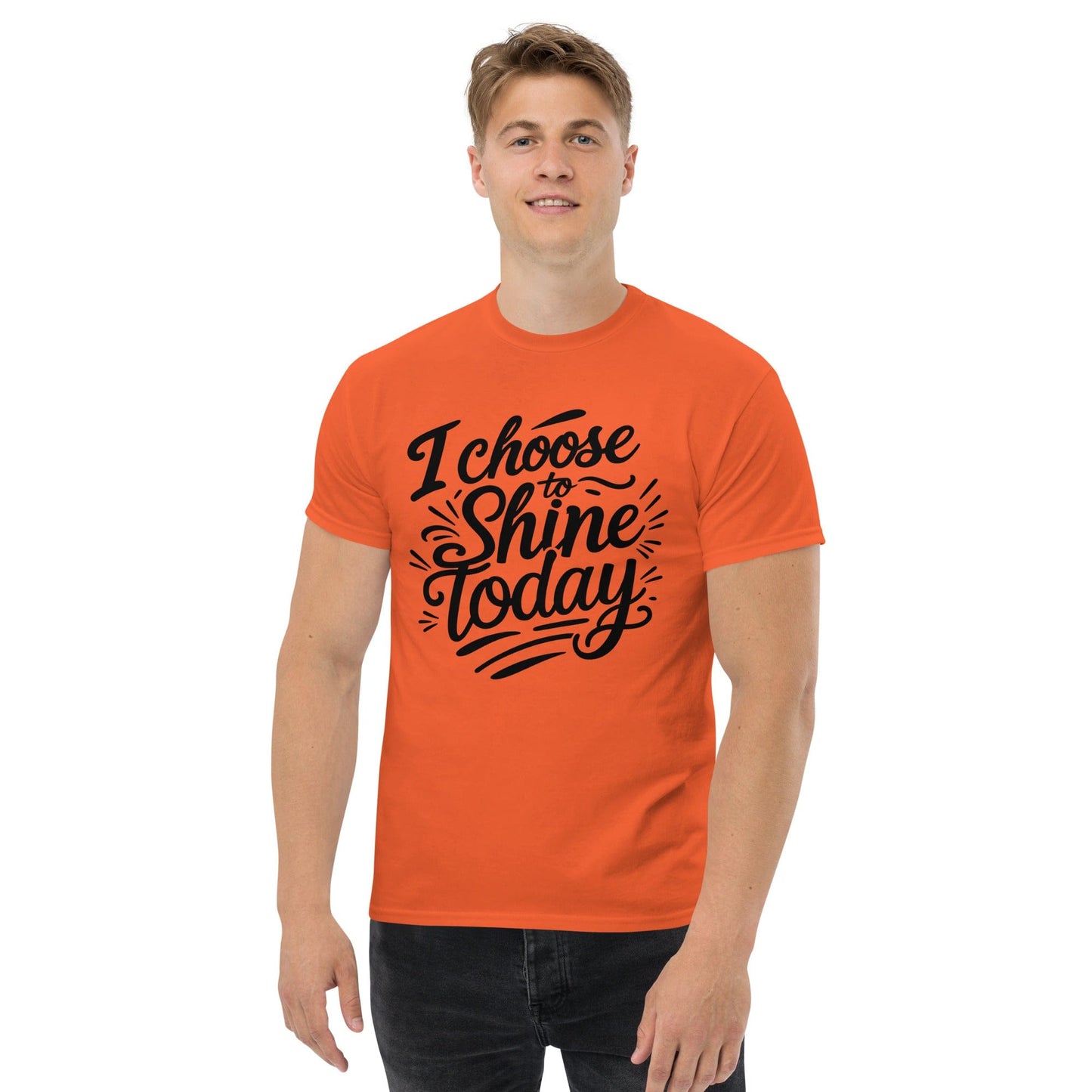 Classic T-shirt with "I choose to shine today" - Collections by Moke 25299984
