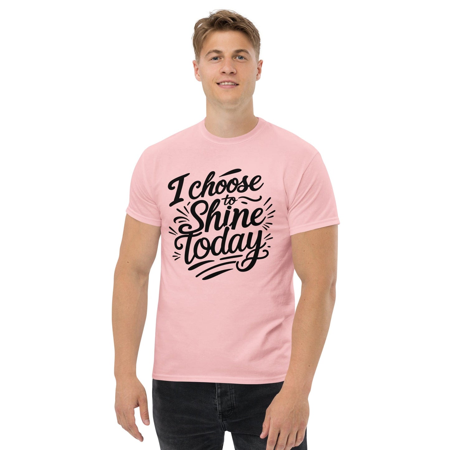 Classic T-shirt with "I choose to shine today" - Collections by Moke 3075405