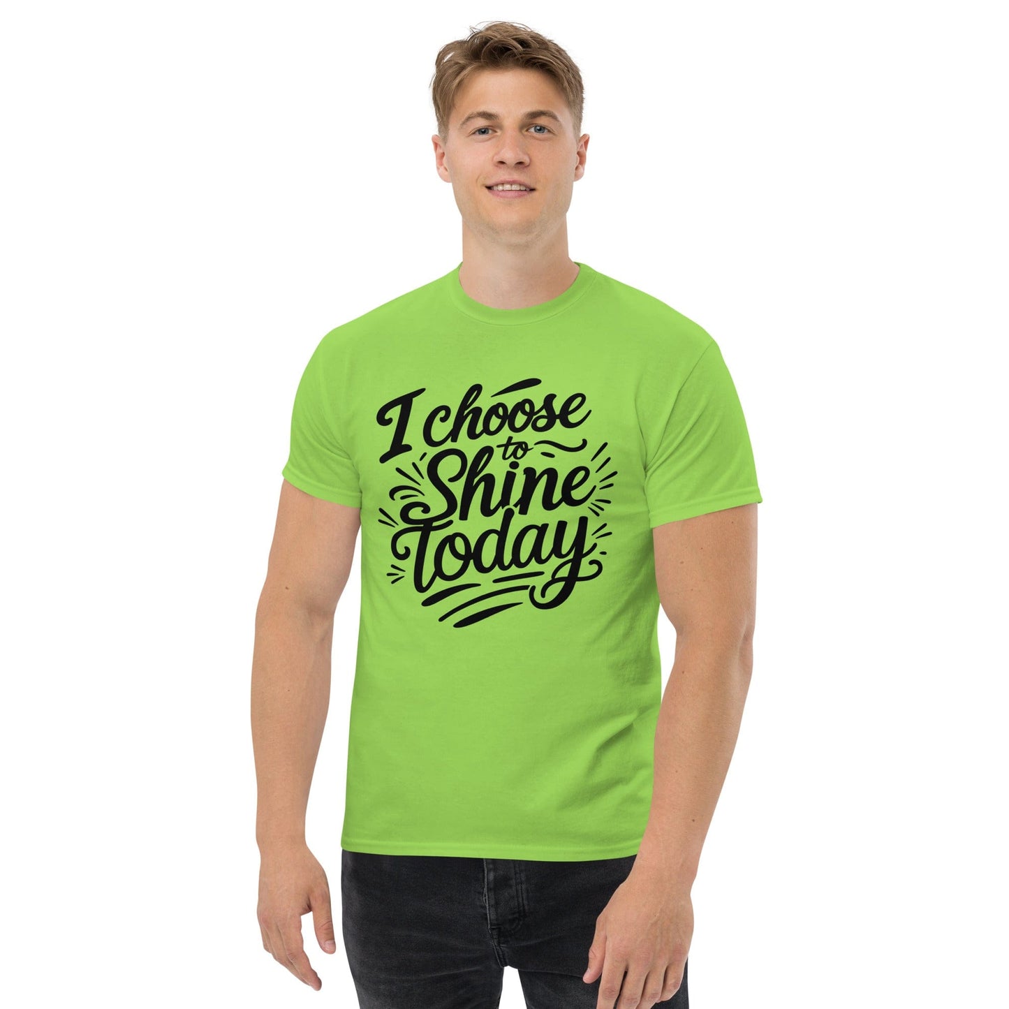 Classic T-shirt with "I choose to shine today" - Collections by Moke 88224811