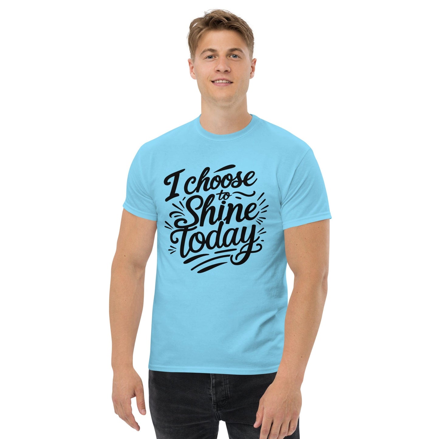 Classic T-shirt with "I choose to shine today" - Collections by Moke 108120