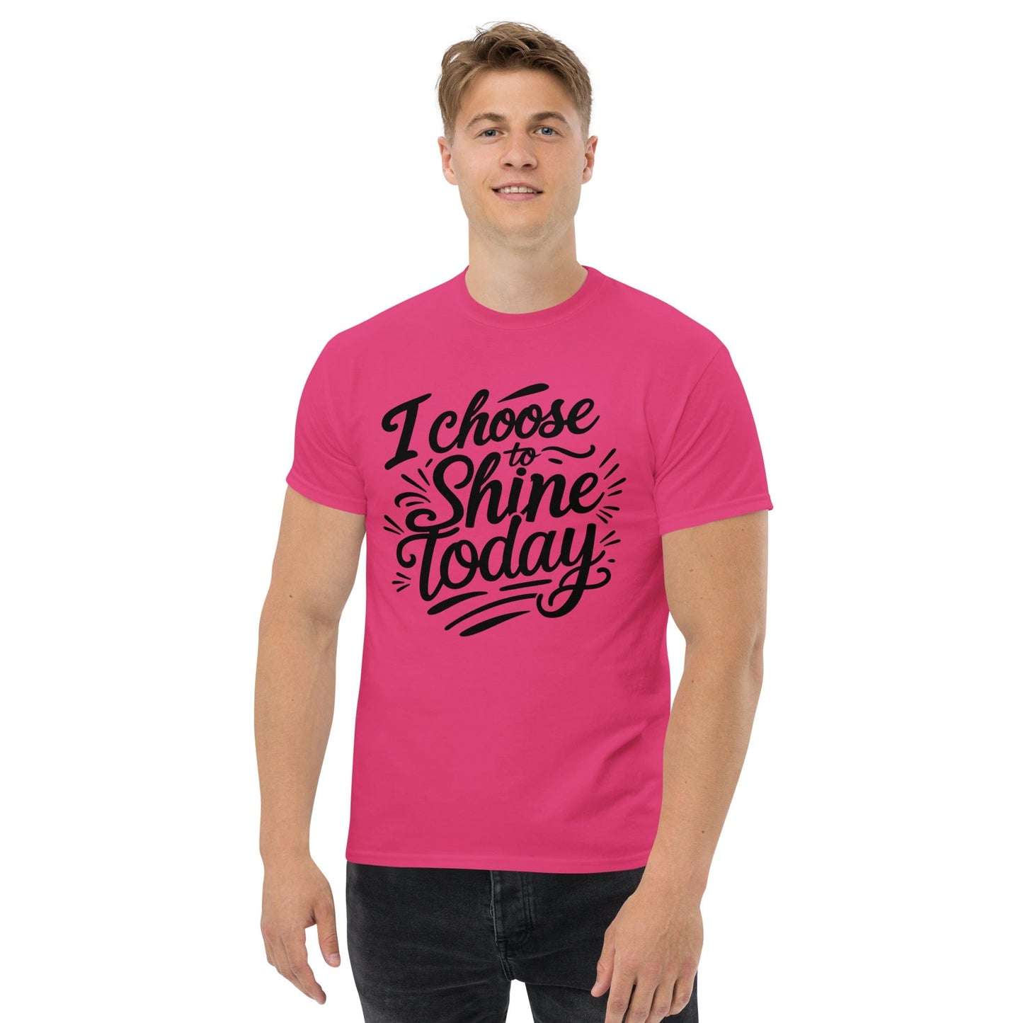 Classic T-shirt with "I choose to shine today" - Collections by Moke 64705141