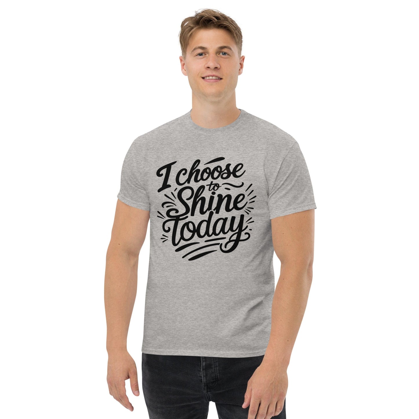 Classic T-shirt with "I choose to shine today" - Collections by Moke 35417537