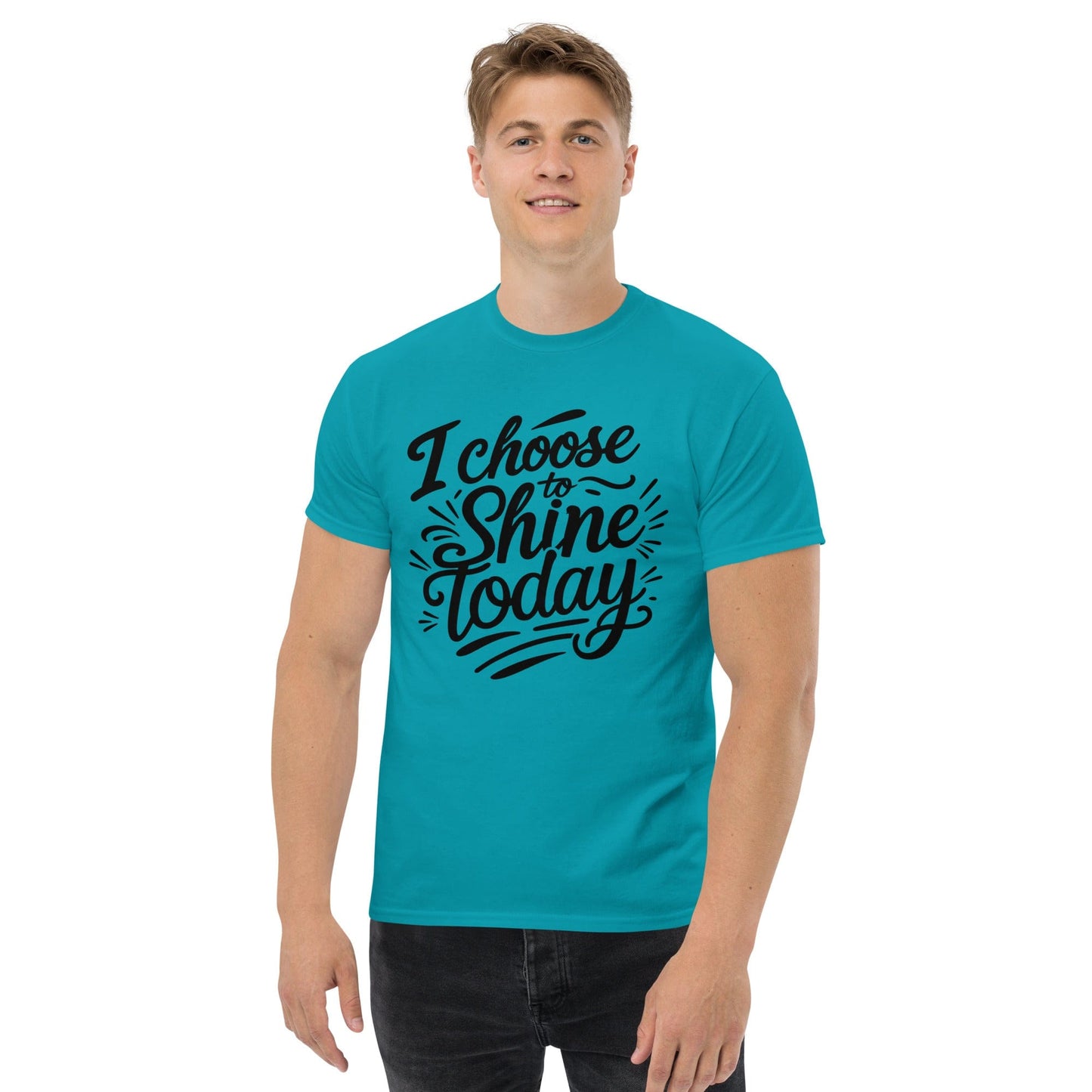 Classic T-shirt with "I choose to shine today" - Collections by Moke 64786509