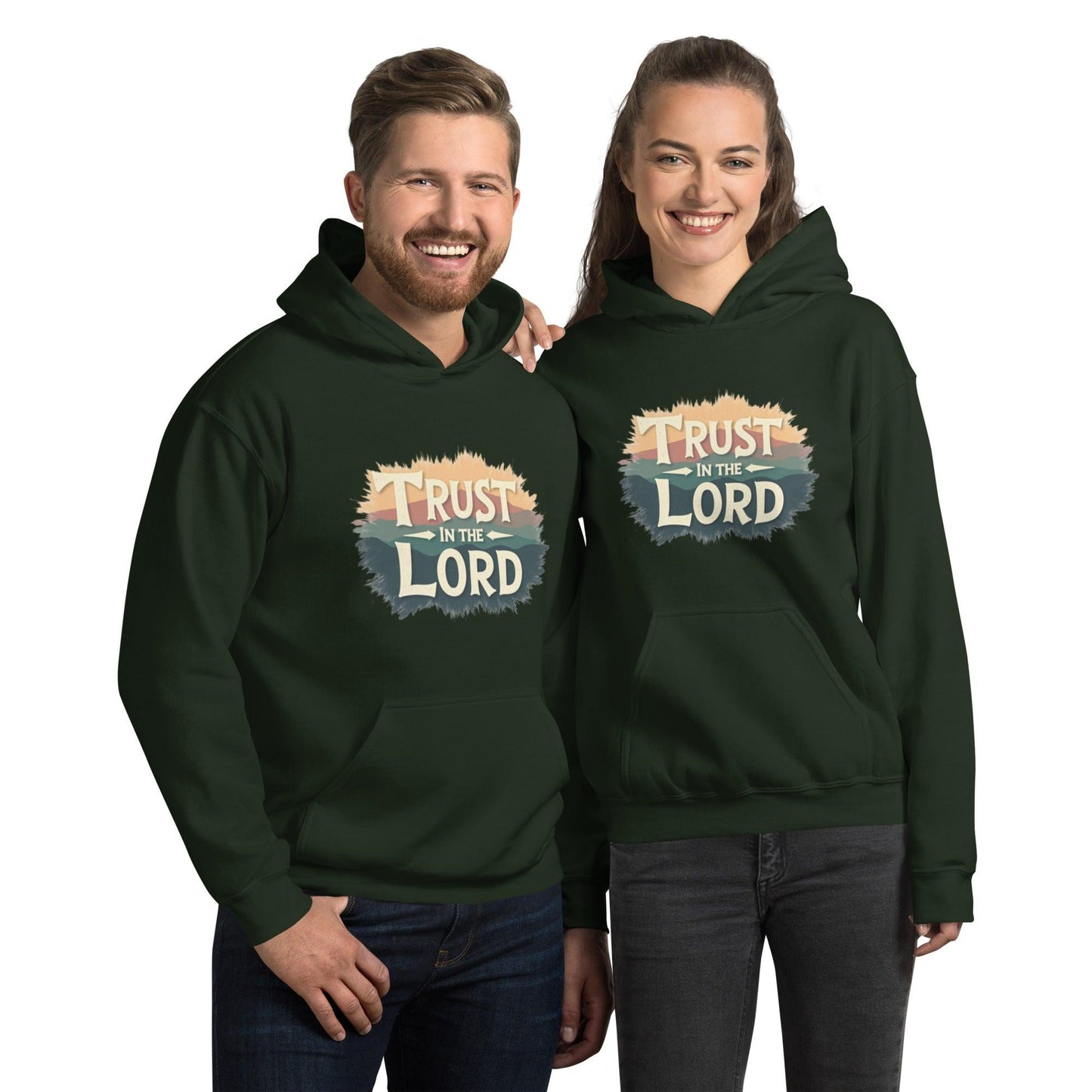 Stylish Hoodie with "Trust in the Lord" - Collections by Moke 18893440
