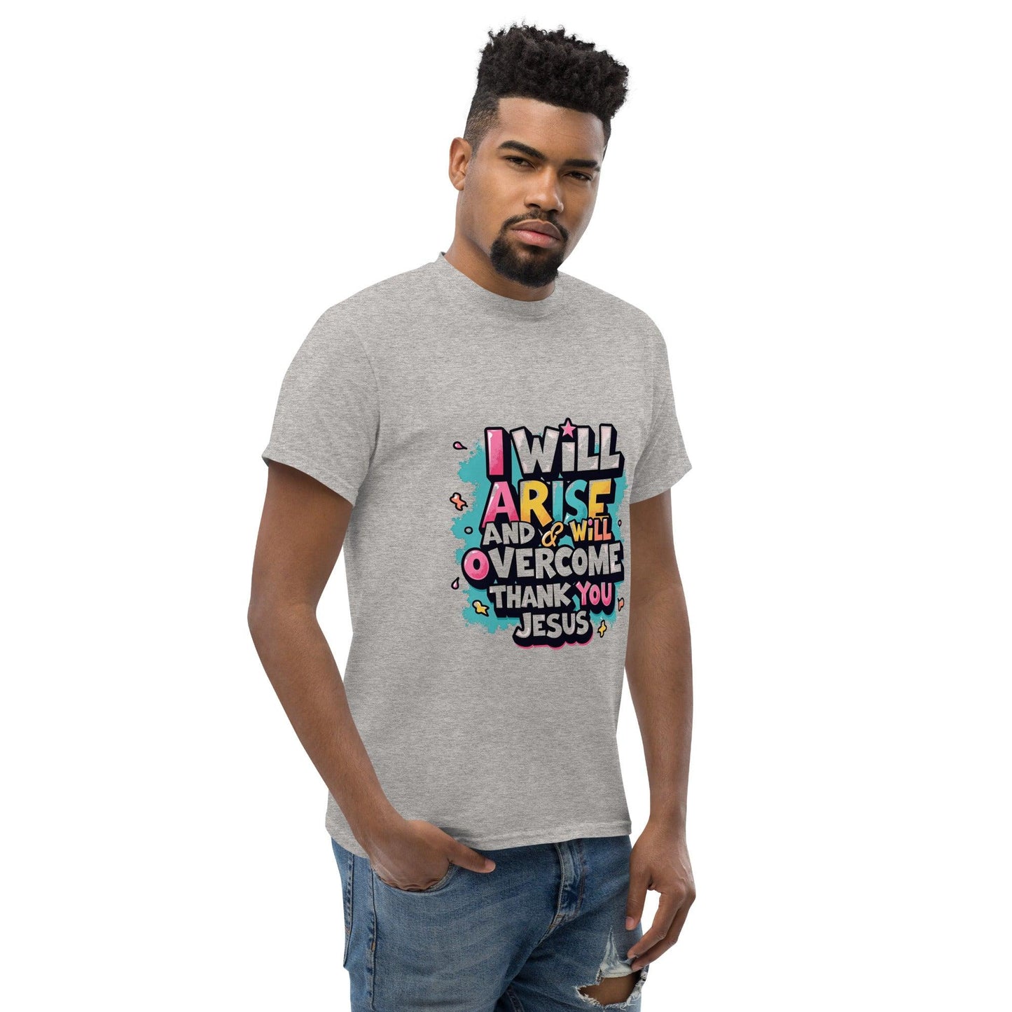 Classic T-shirt with ‘I will arise and overcome’ - Collections by Moke 48834992