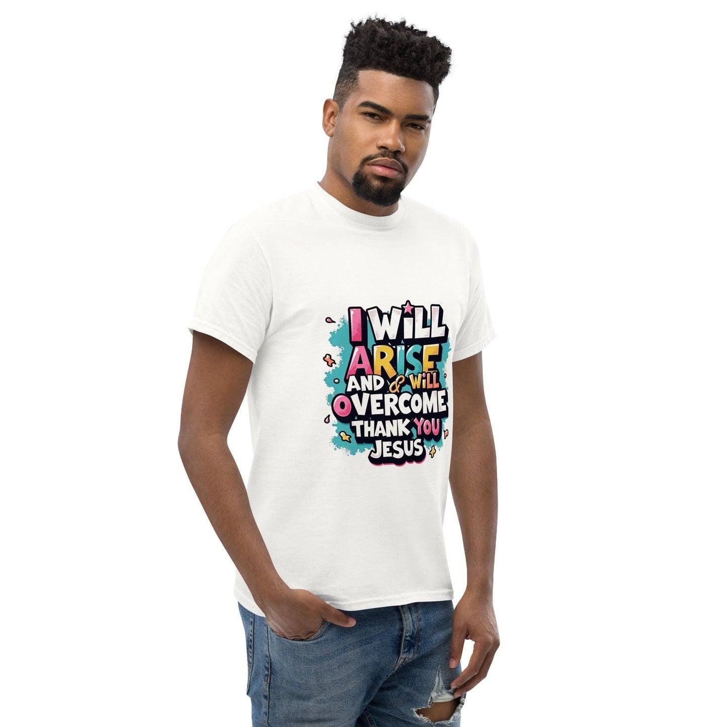 Classic T-shirt with ‘I will arise and overcome’ - Collections by Moke 46563596