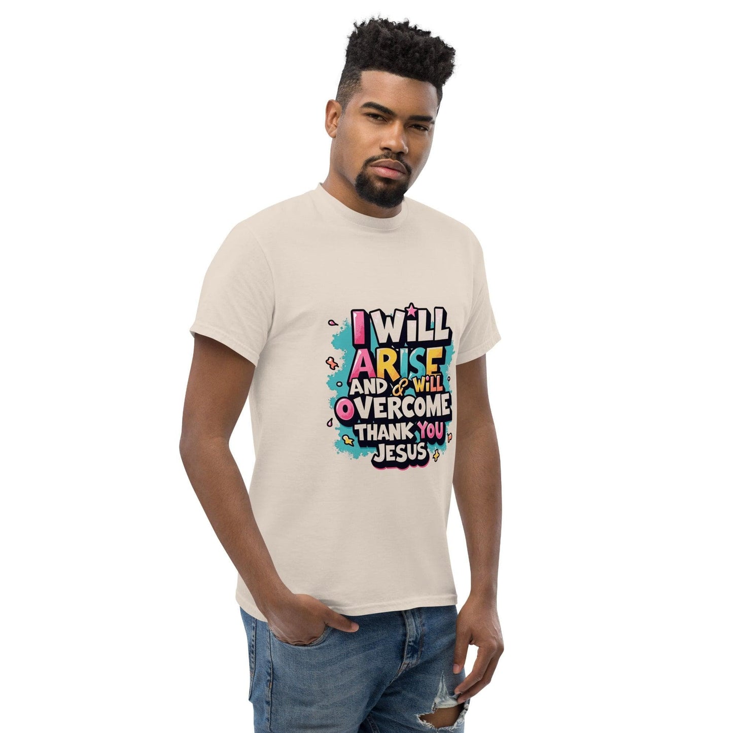 Classic T-shirt with ‘I will arise and overcome’ - Collections by Moke 58496692