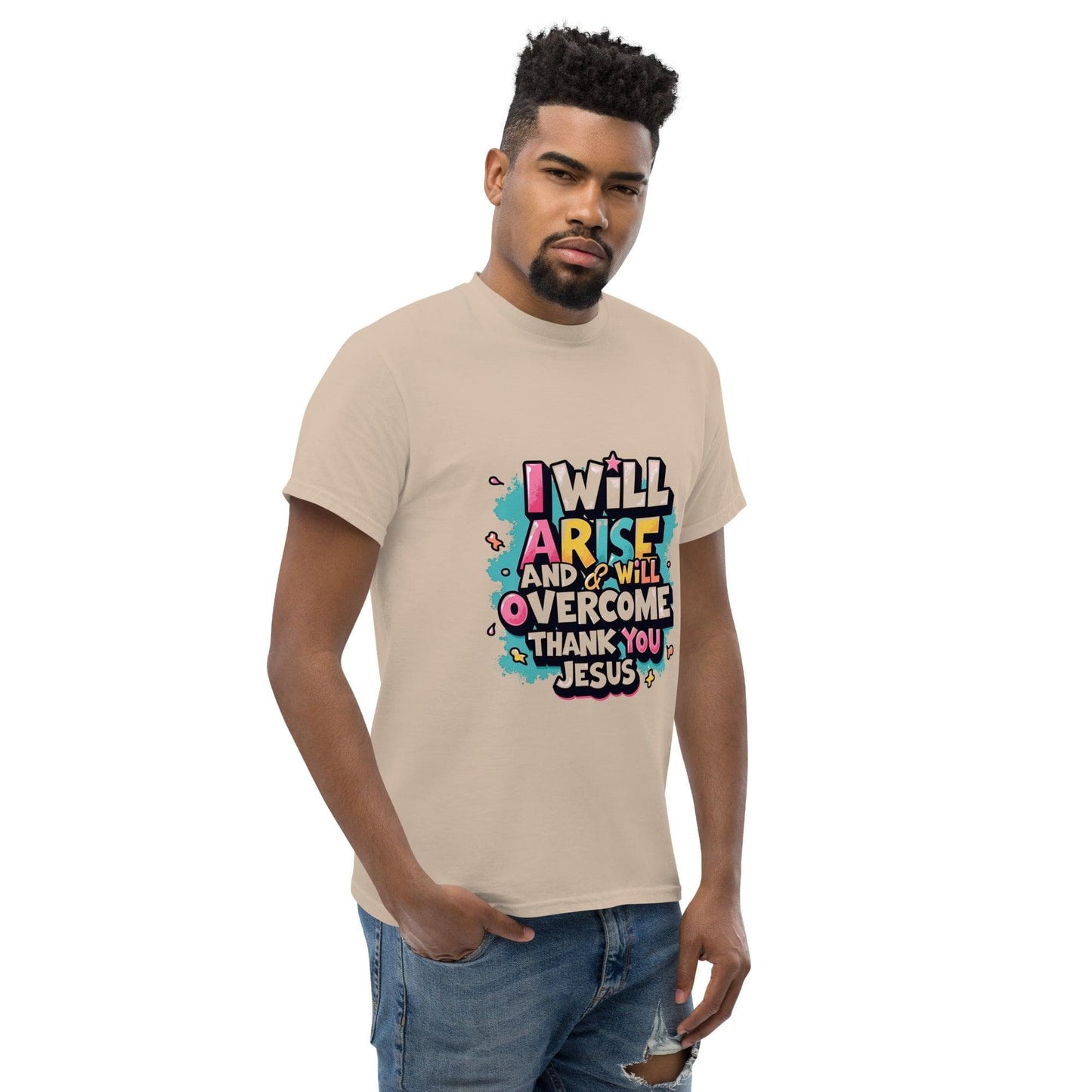 Classic T-shirt with ‘I will arise and overcome’ - Collections by Moke 38411566