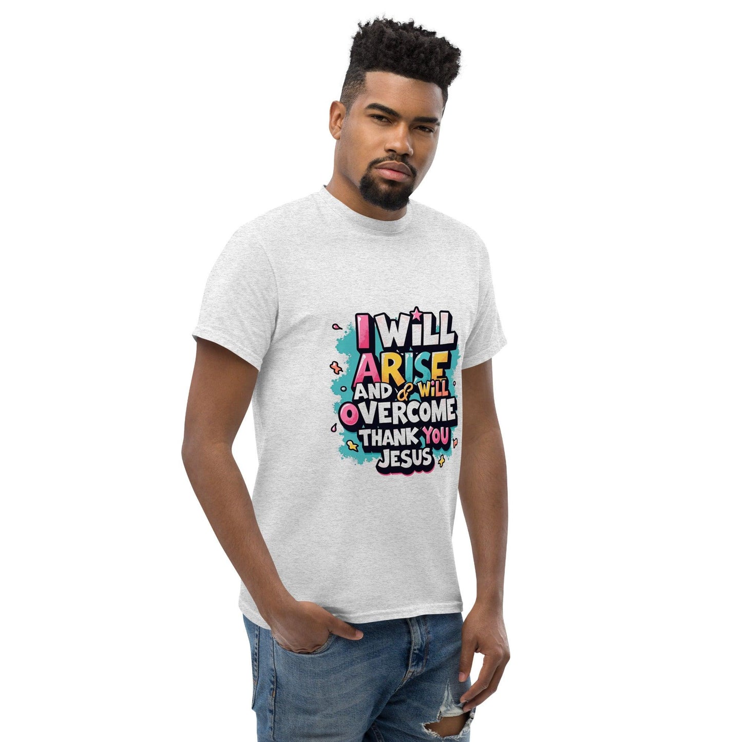 Classic T-shirt with ‘I will arise and overcome’ - Collections by Moke 75201886