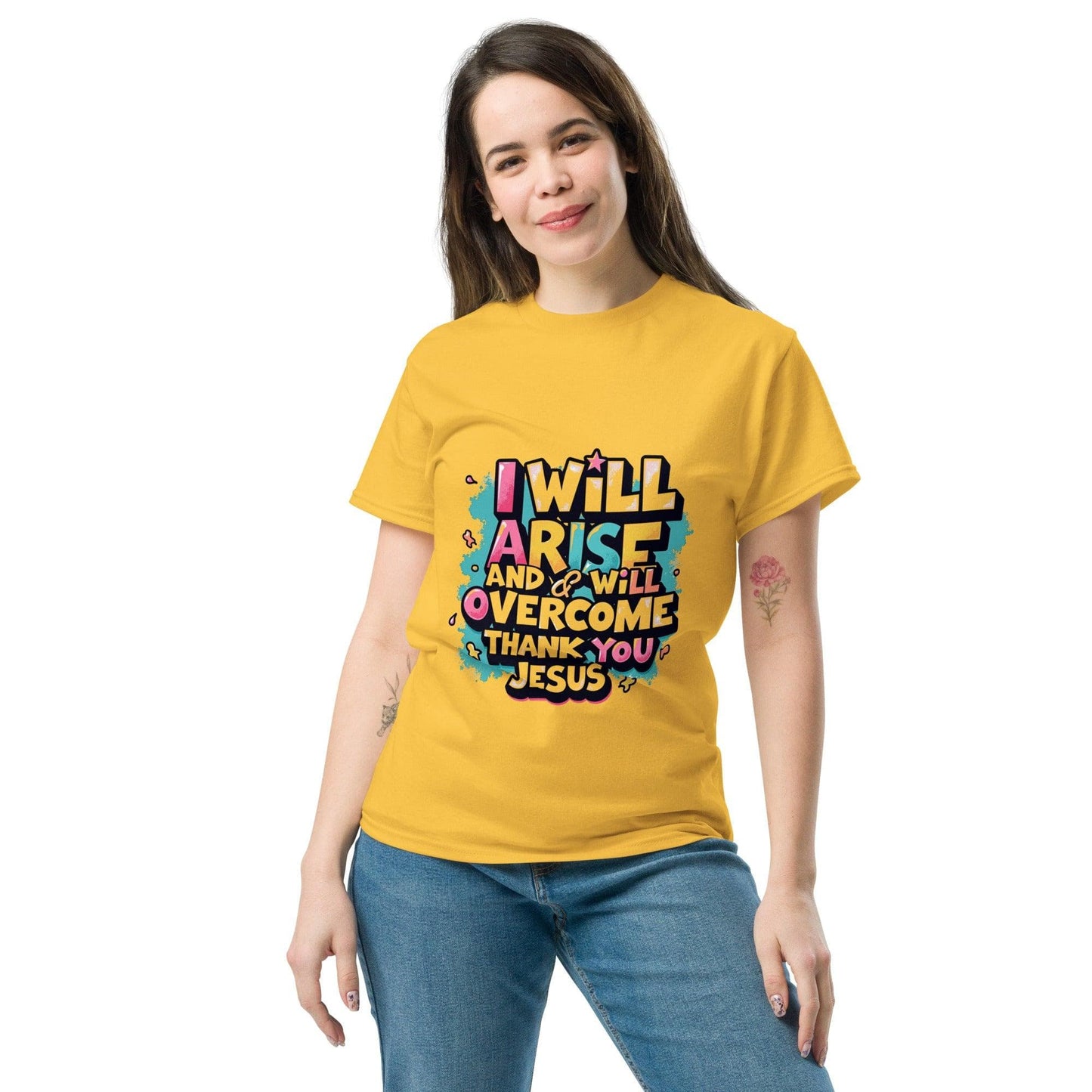 Classic T-shirt with ‘I will arise and overcome’ - Collections by Moke 33569155