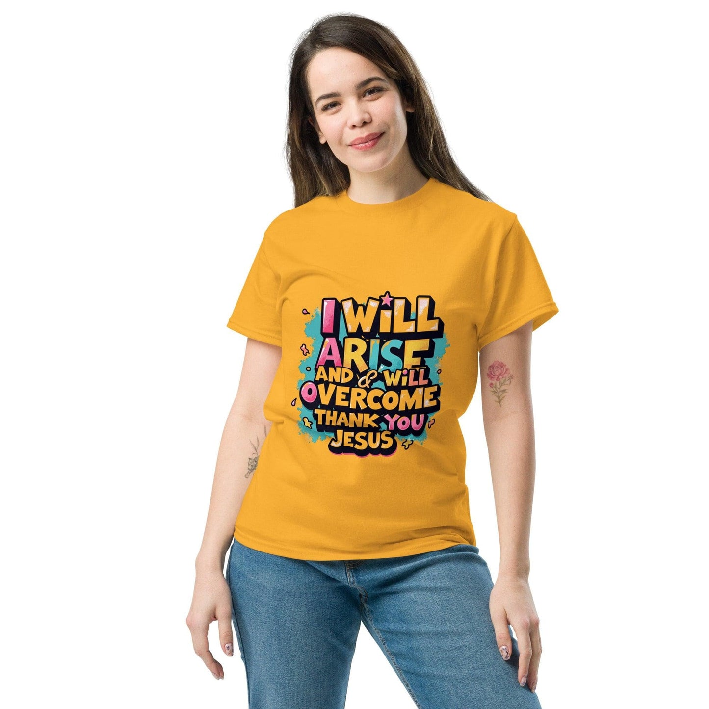 Classic T-shirt with ‘I will arise and overcome’ - Collections by Moke 43261349