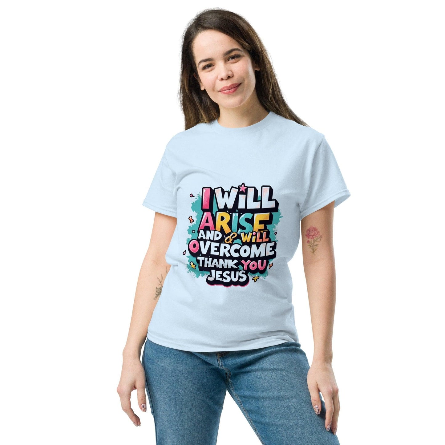 Classic T-shirt with ‘I will arise and overcome’ - Collections by Moke 30366075
