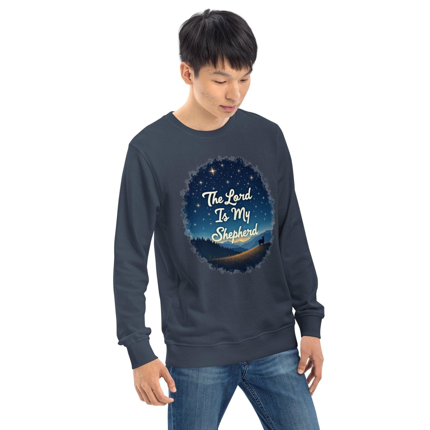 Organic Sweatshirt with "The Lord is my Shepherd" - Collections by Moke 54545773