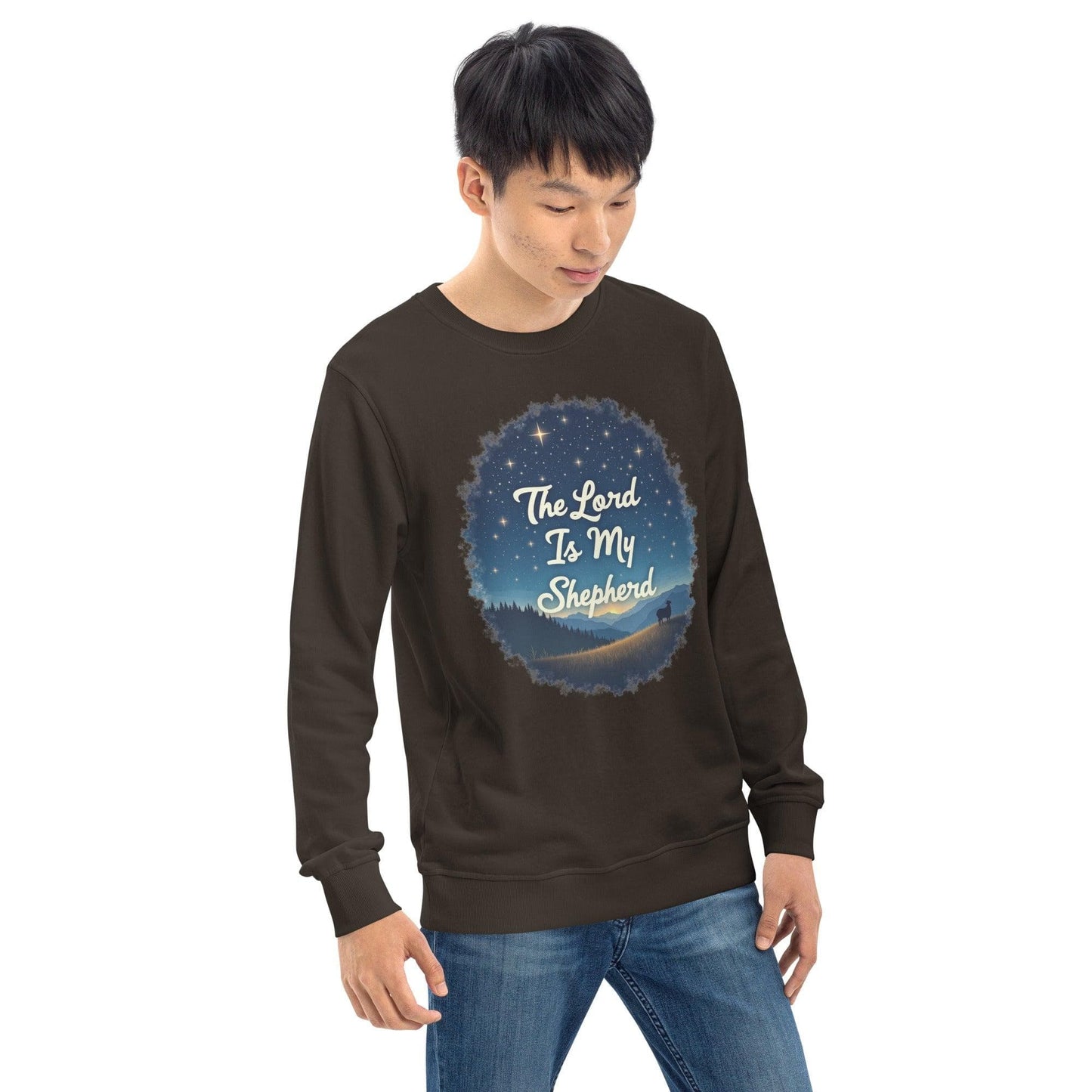 Organic Sweatshirt with "The Lord is my Shepherd" - Collections by Moke 54400216