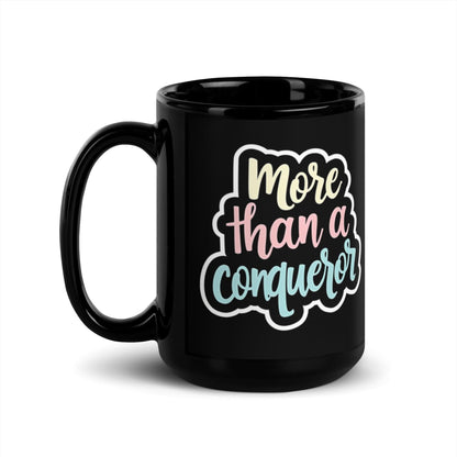 15oz Ceramic Mug with "more than a conqueror" - Collections by Moke 81097519