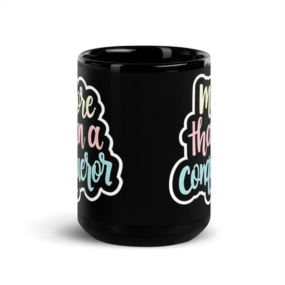 15oz Ceramic Mug with "more than a conqueror" - Collections by Moke 2705218