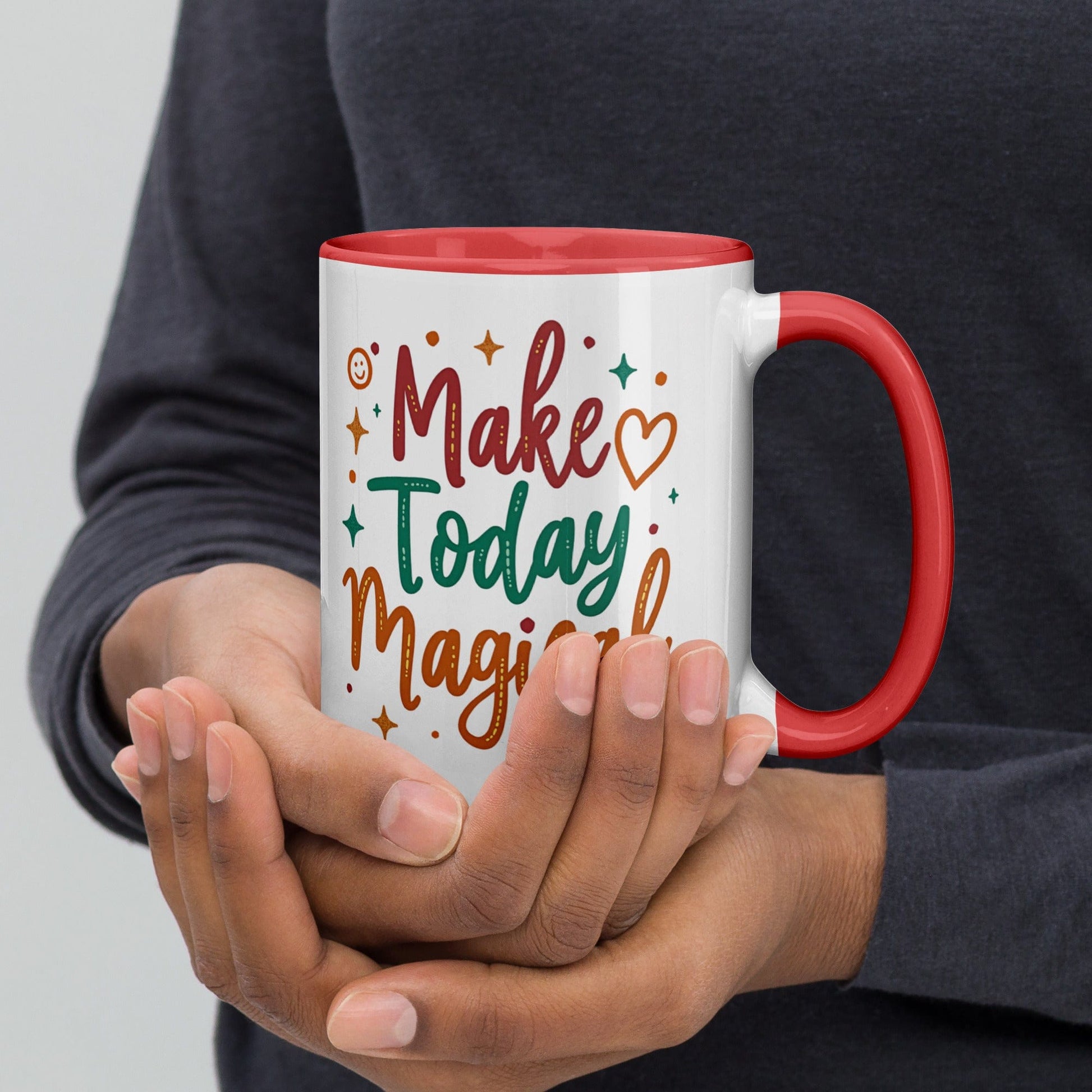 15oz Colourful Ceramic Mug with "Make Today Magical" - Collections by Moke 843068