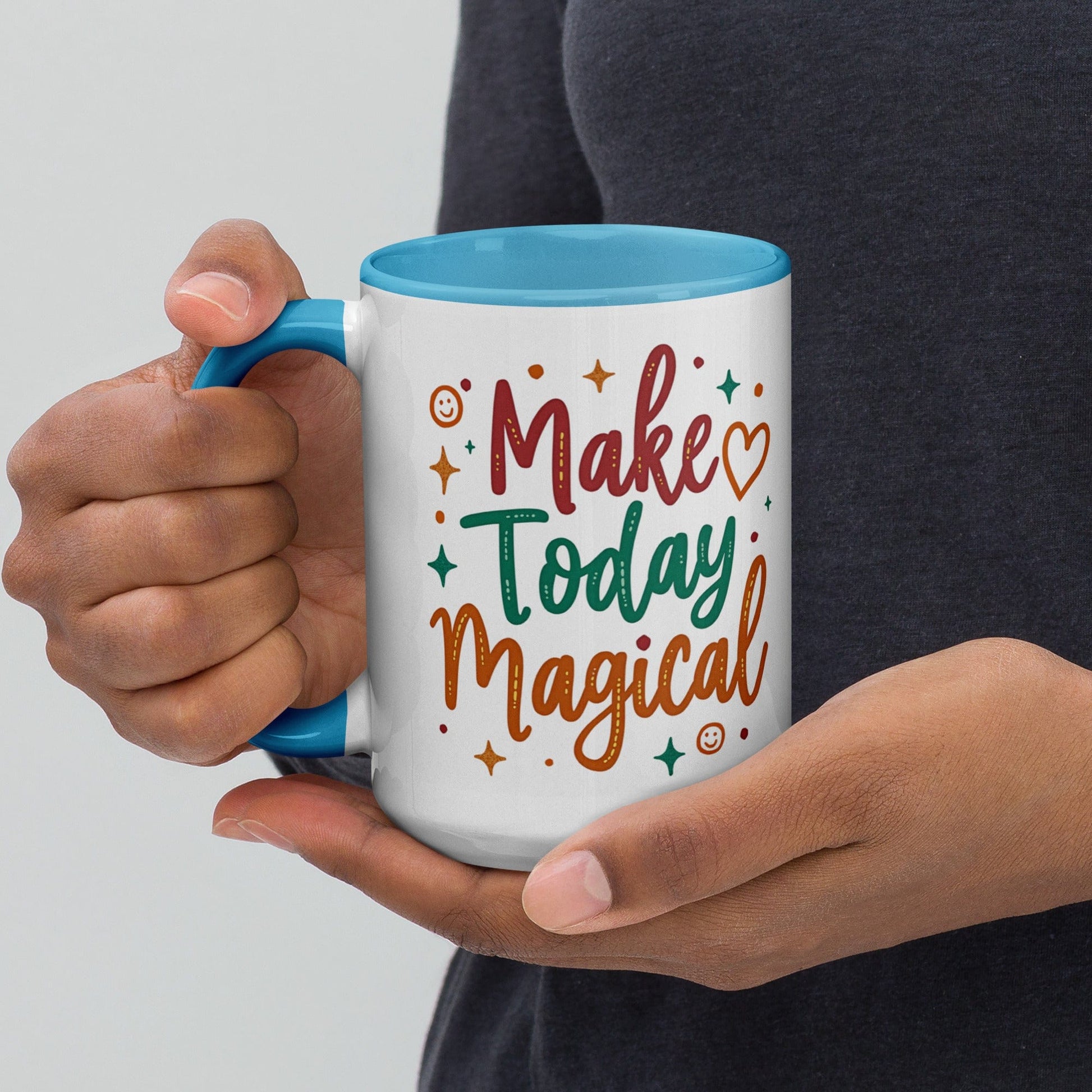 15oz Colourful Ceramic Mug with "Make Today Magical" - Collections by Moke 922375