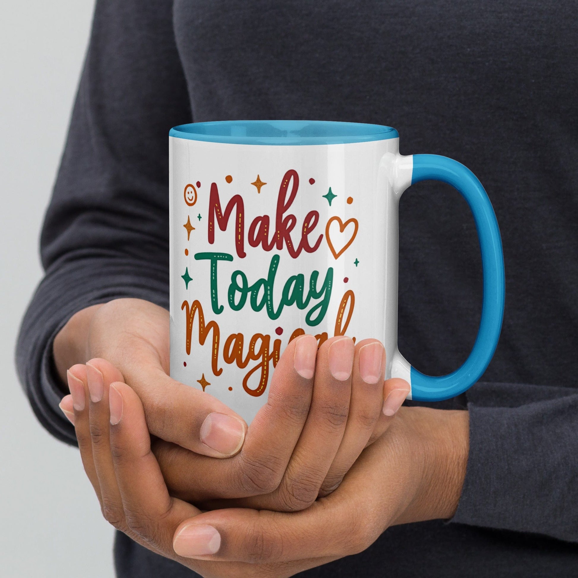 15oz Colourful Ceramic Mug with "Make Today Magical" - Collections by Moke 26170973