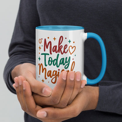 15oz Colourful Ceramic Mug with "Make Today Magical" - Collections by Moke 26170973
