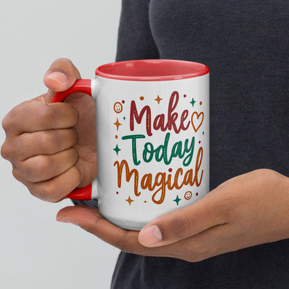 15oz Colourful Ceramic Mug with "Make Today Magical" - Collections by Moke 30678743