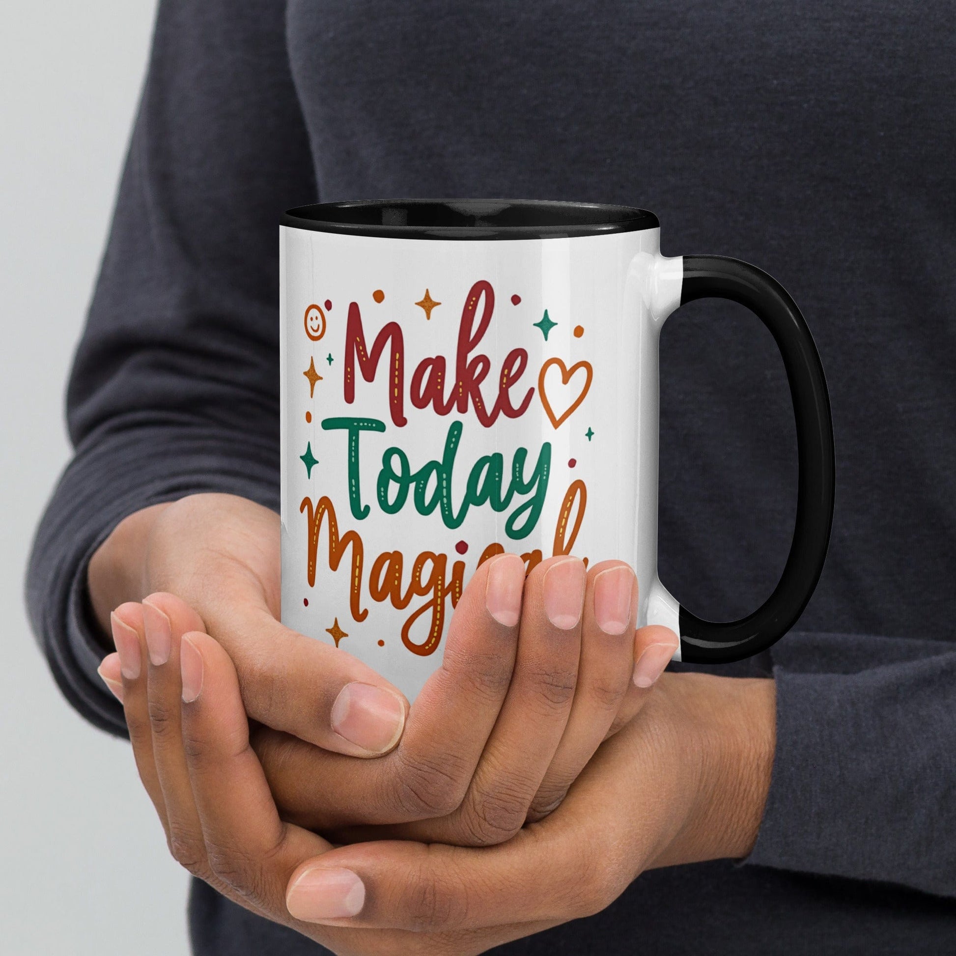 15oz Colourful Ceramic Mug with "Make Today Magical" - Collections by Moke 2234282