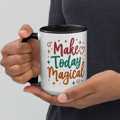 15oz Colourful Ceramic Mug with "Make Today Magical" - Collections by Moke 63177629