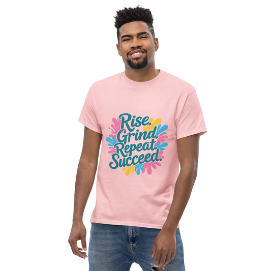 Classic T-Shirt with 'Rise. Grind. Repeat. Succeed.' - Collections by Moke 2460200