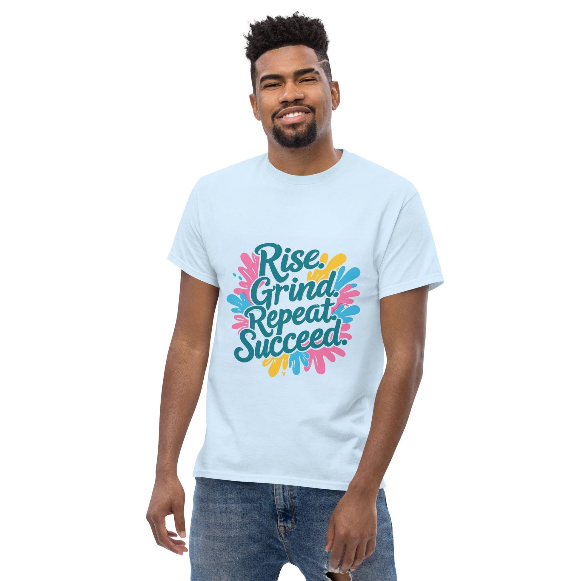 Classic T-Shirt with 'Rise. Grind. Repeat. Succeed.' - Collections by Moke 89922253