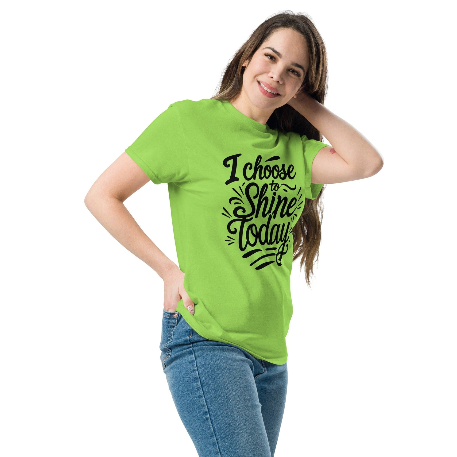 Classic T-shirt with "I choose to shine today" - Collections by Moke 41240715