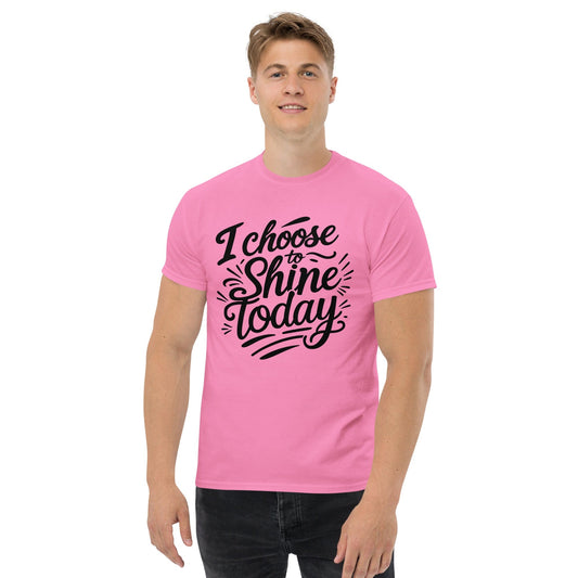 Classic T-shirt with "I choose to shine today" - Collections by Moke 46110743