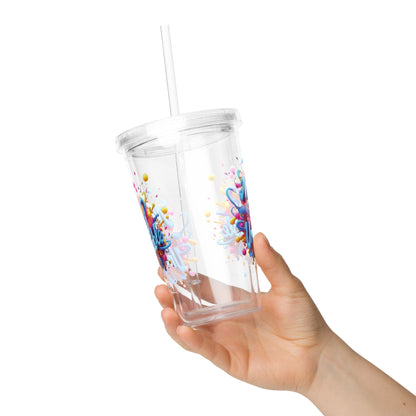 Plastic Tumbler with 3D render of "Make Today Unstoppable" - Collections by Moke 56840928