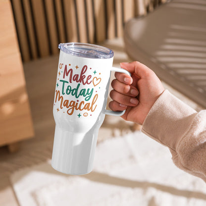 Travel Mug with a handle with "Make Today Magical" - Collections by Moke 79508822