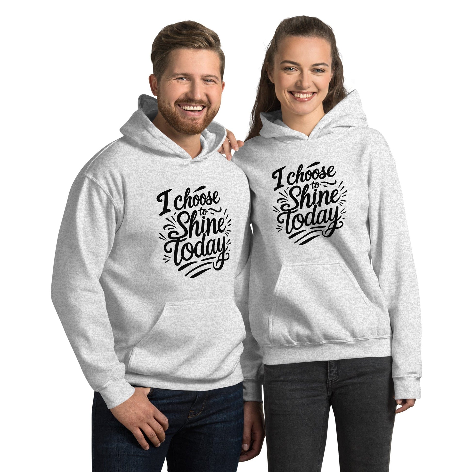 Collections by Moke Hoodie Ash / S Hoodie with "I choose to shine today"