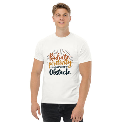 Collections by Moke Short Sleeve T-Shirt Classic T-shirt with "conquer every obstacle"