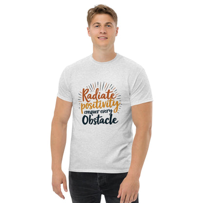 Collections by Moke Short Sleeve T-Shirt Classic T-shirt with "conquer every obstacle"