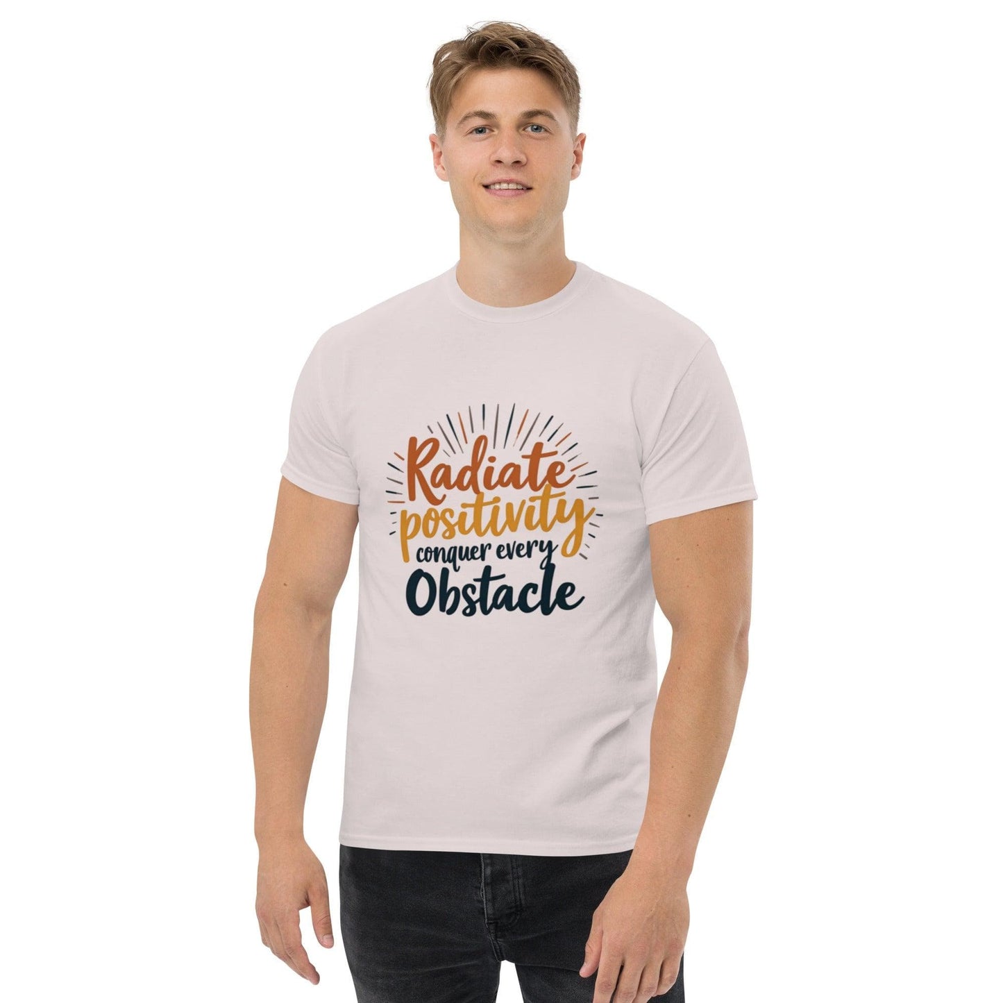 Collections by Moke Short Sleeve T-Shirt Classic T-shirt with "conquer every obstacle"
