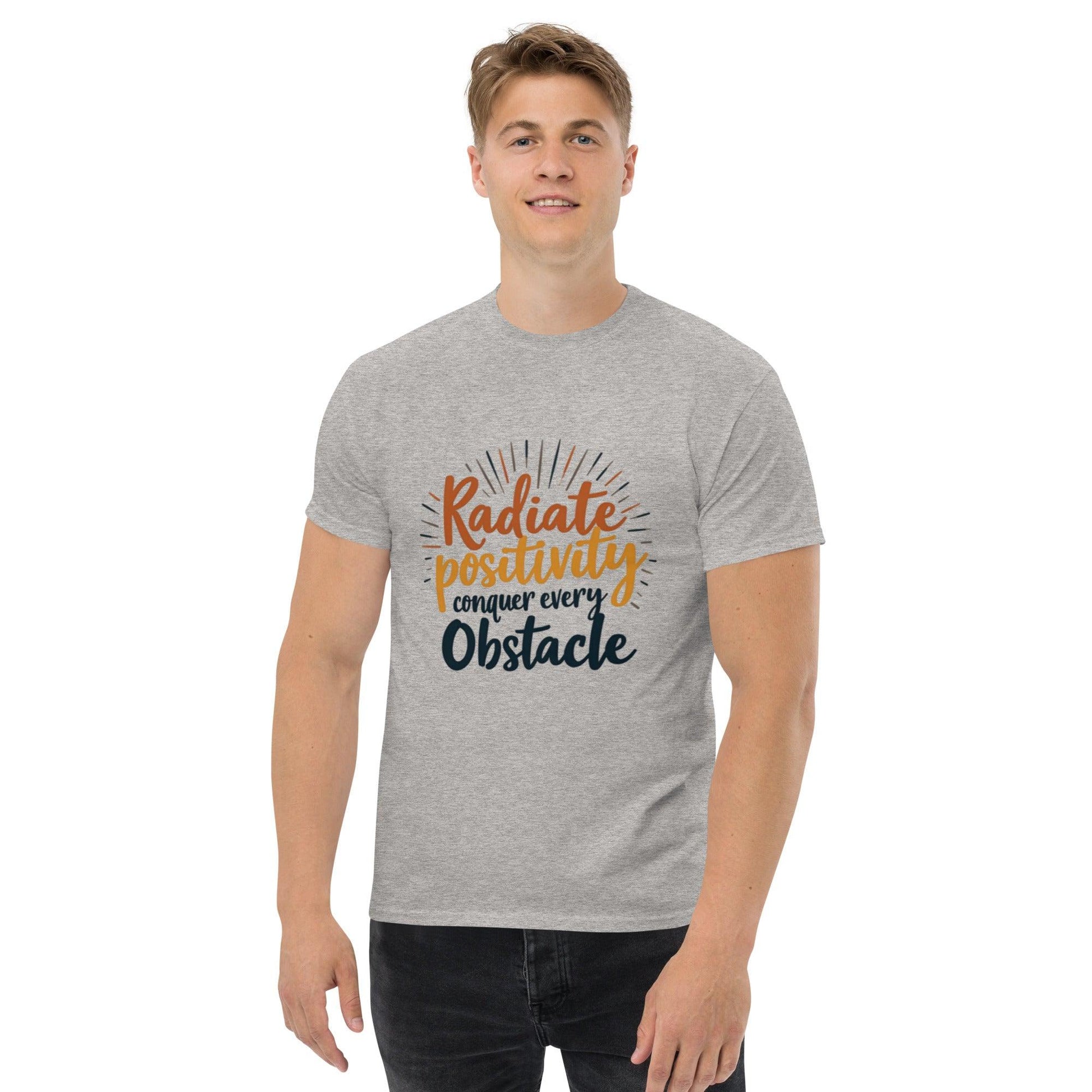 Collections by Moke Short Sleeve T-Shirt Classic T-shirt with "conquer every obstacle"