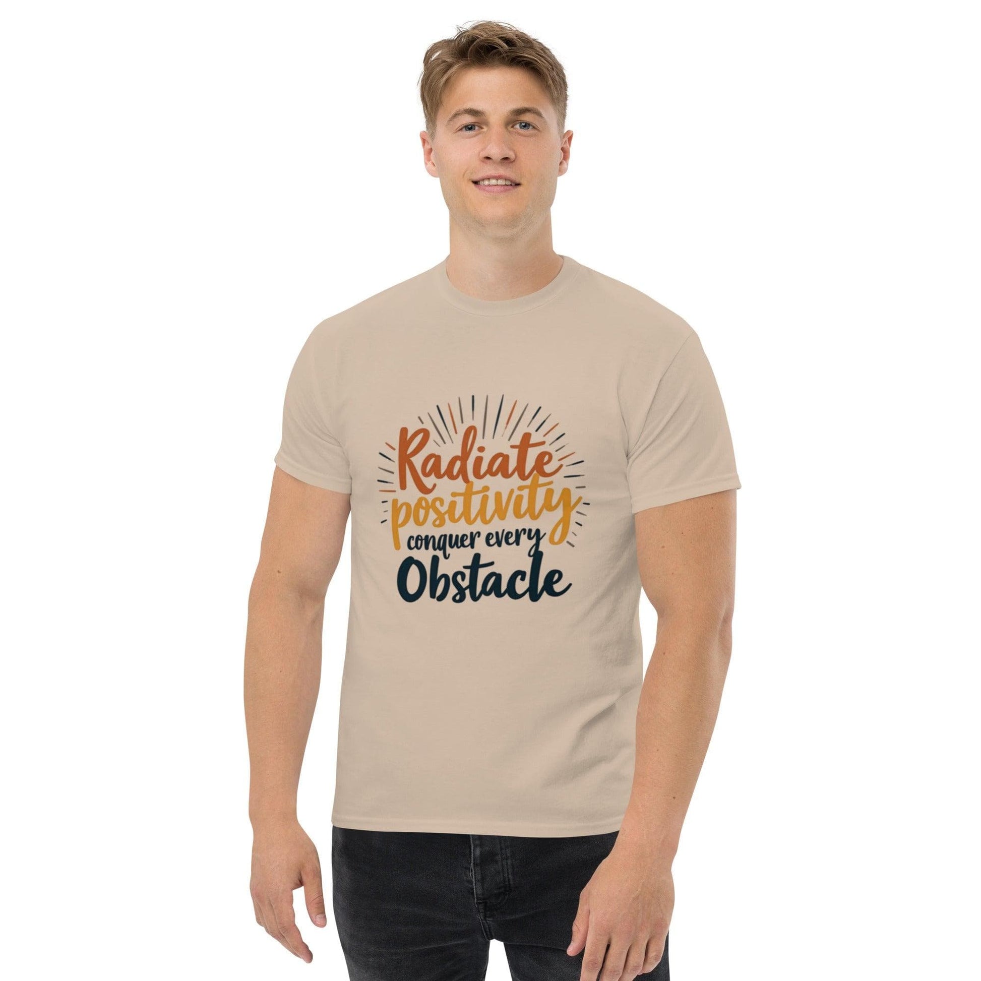 Collections by Moke Short Sleeve T-Shirt Classic T-shirt with "conquer every obstacle"