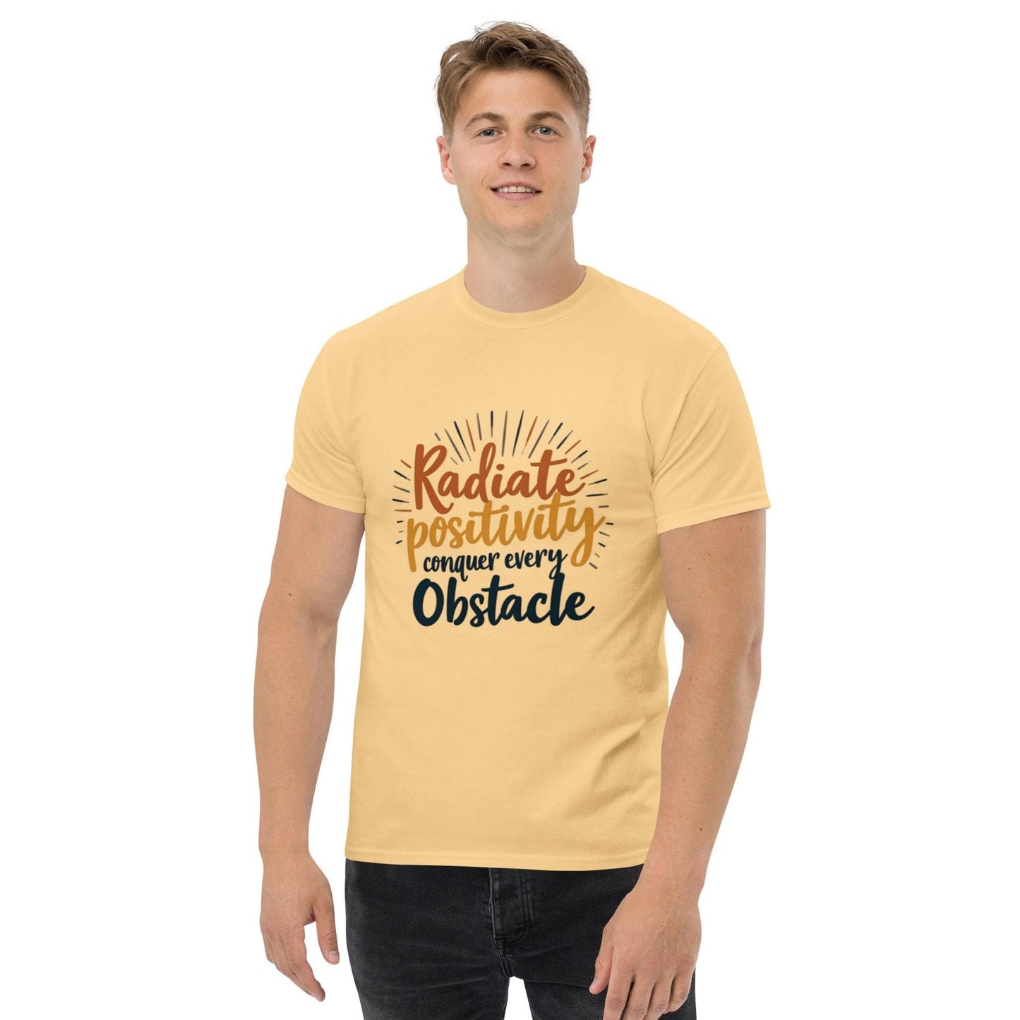 Collections by Moke Short Sleeve T-Shirt Classic T-shirt with "conquer every obstacle"