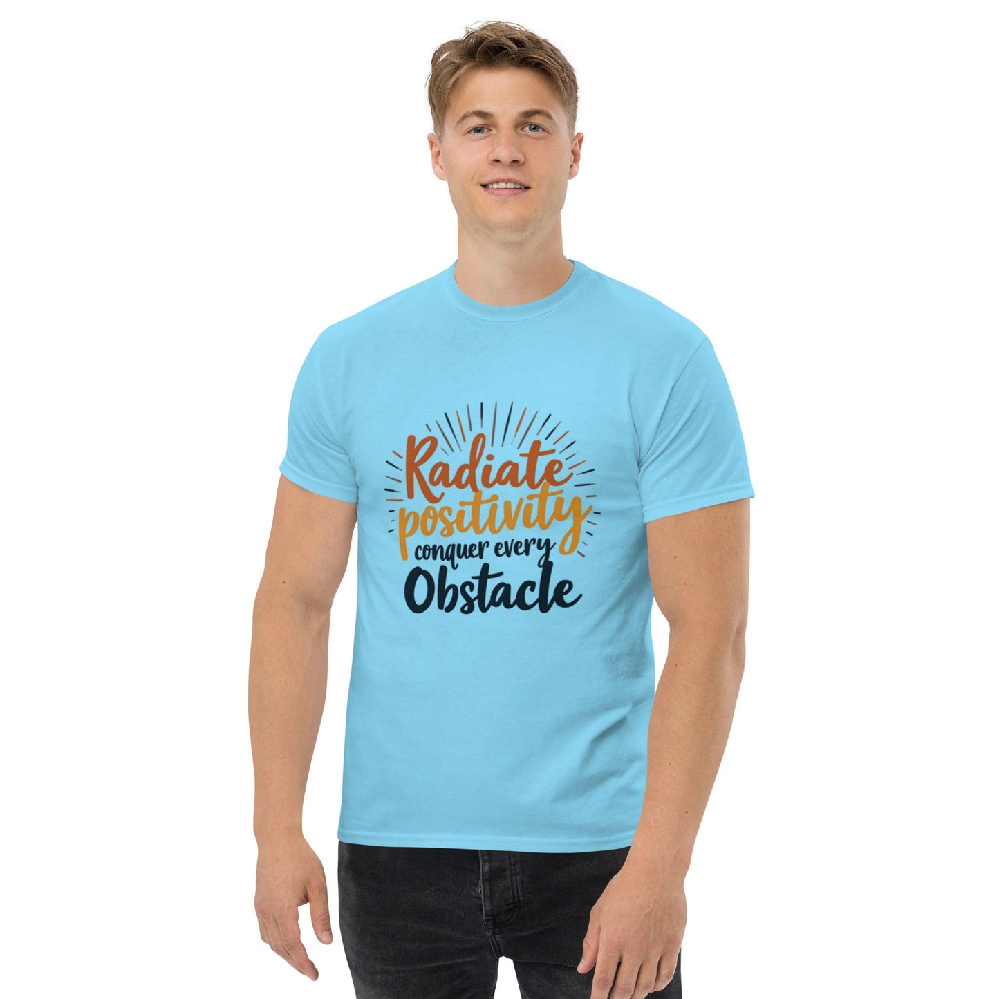 Collections by Moke Short Sleeve T-Shirt Classic T-shirt with "conquer every obstacle"