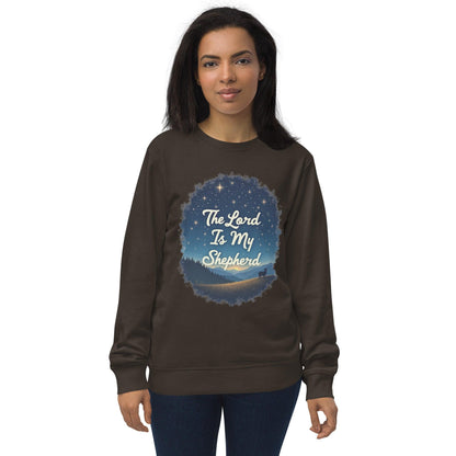 Organic Sweatshirt with "The Lord is my Shepherd" - Collections by Moke 94881265